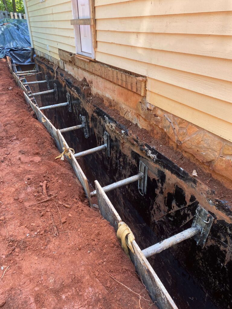 Commercial waterproofing excavations in Raleigh