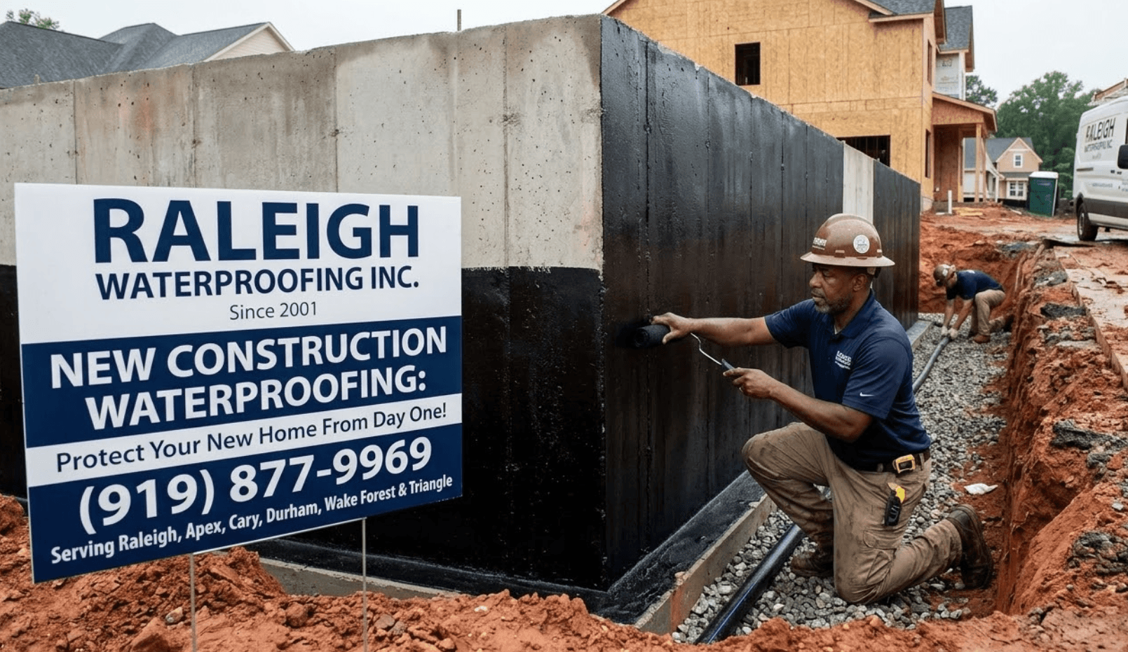 New Construction Waterproofing Raleigh NC | Since 2001