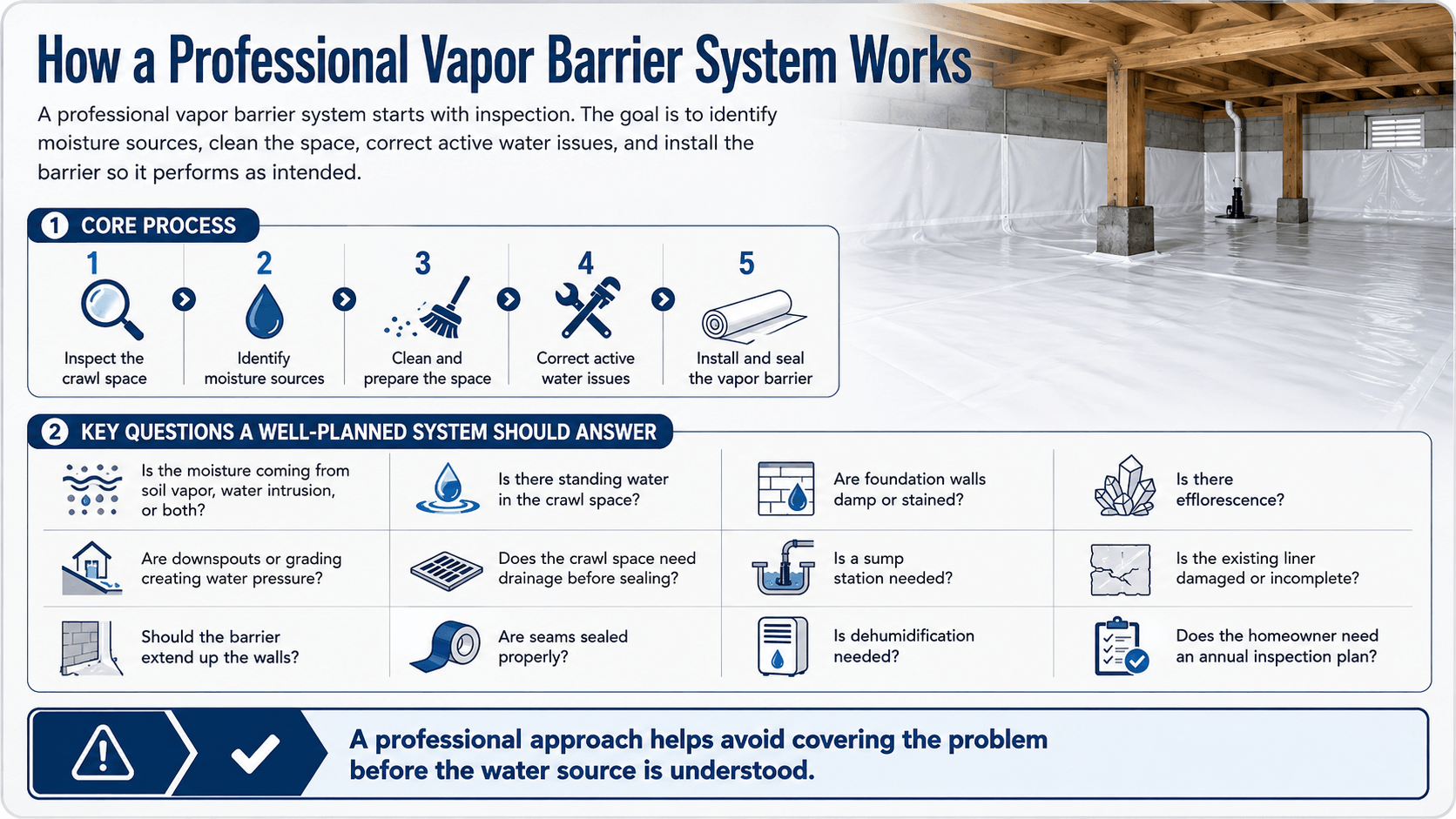 How a Professional Vapor Barrier System Works