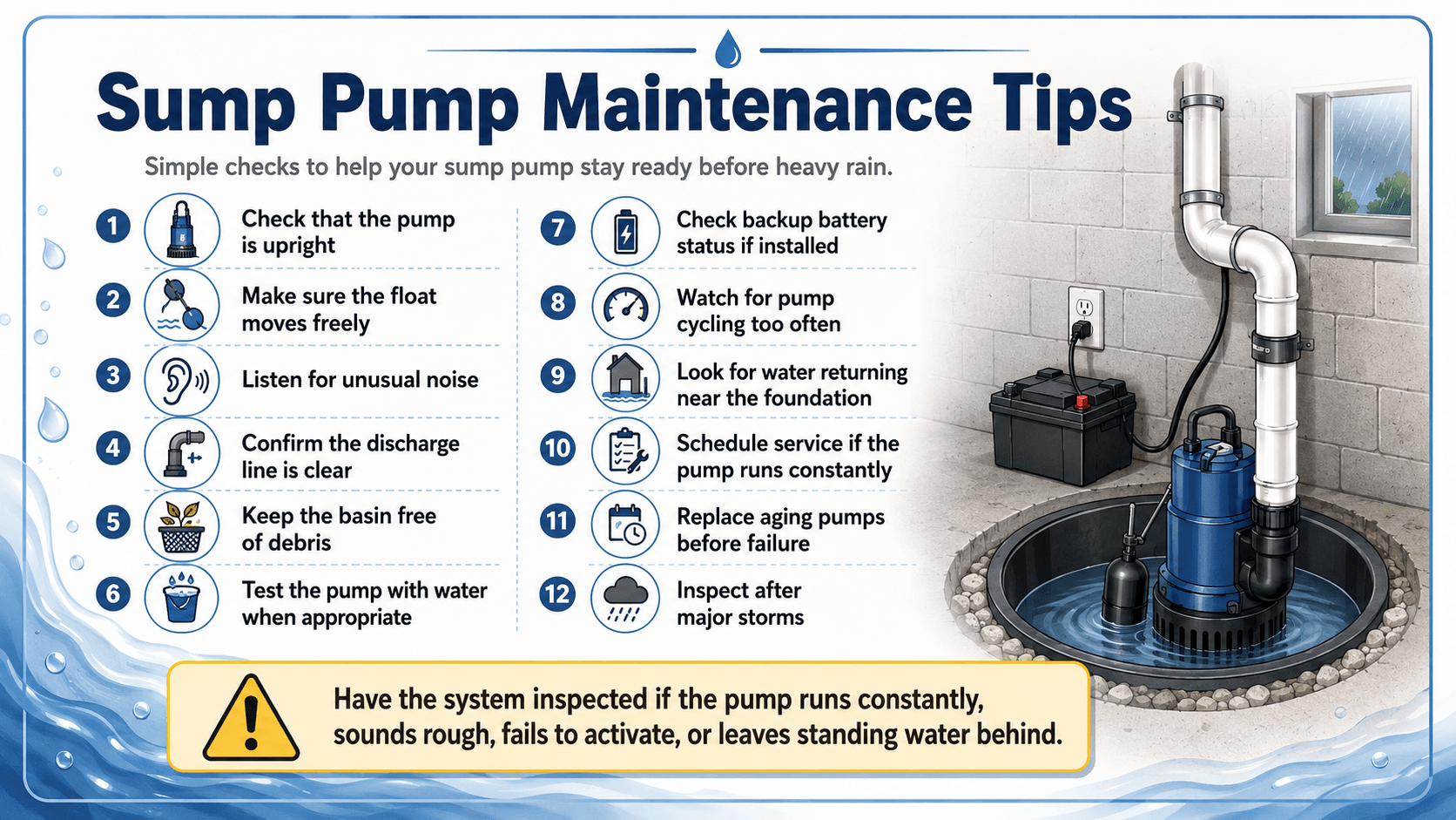 Sump Pump Maintenance Tips